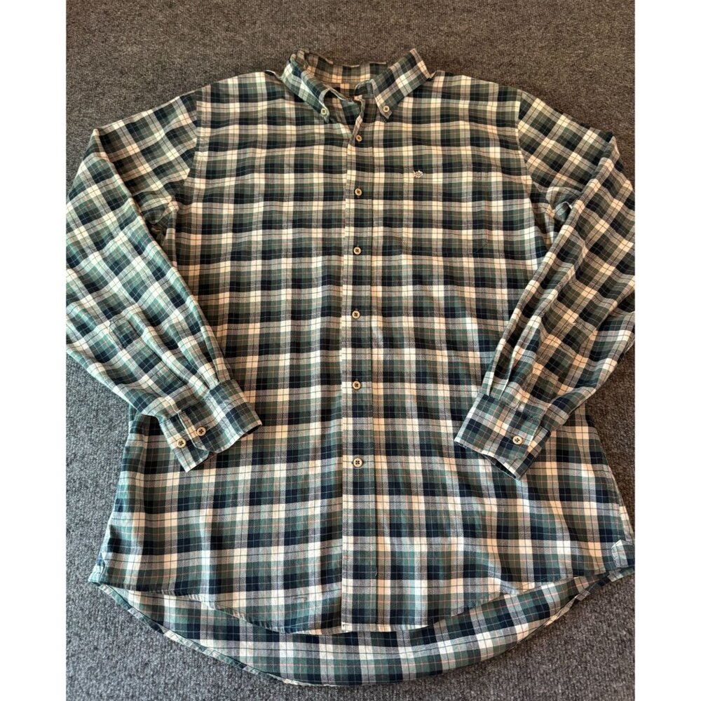 Southern Tide Shirt Mens L Plaid Long Sleeve Button Down Cotton Classic Preppy